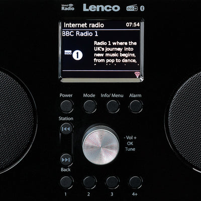 LENCO PIR-645BK - Internet, DAB, radio FM, Bluetooth®, RC