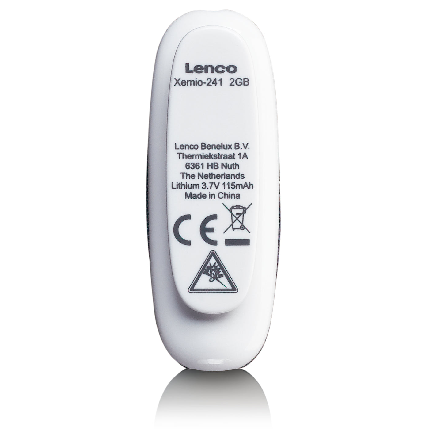 LENCO Xemio-241BU - Odtwarzacz MP3 Clip z pamięcią 2 GB - Niebieski