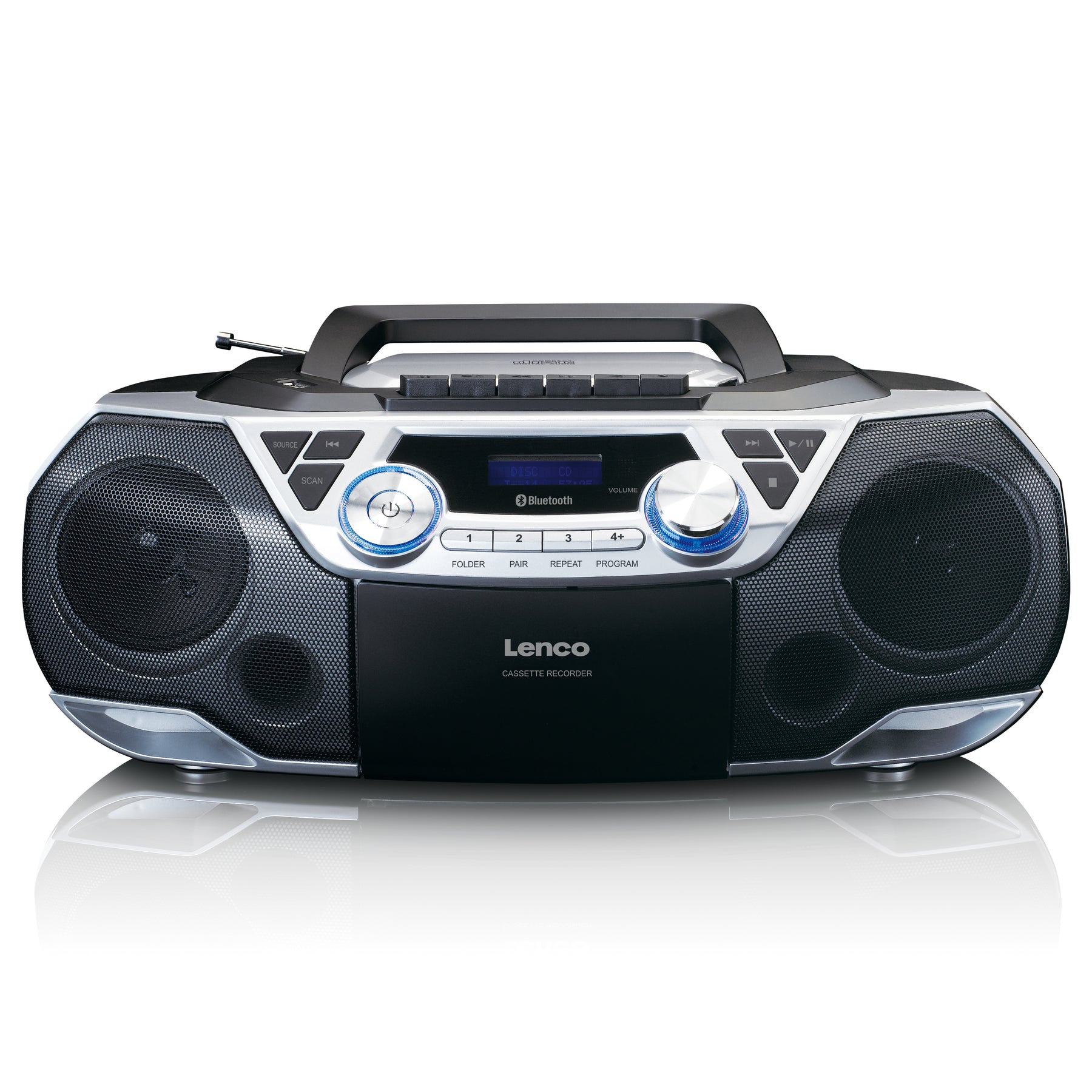 RC - FM, Bluetooth®, Lenco -Catalog CD, SCD-120SI Boombox – LENCO USB, Cassette,