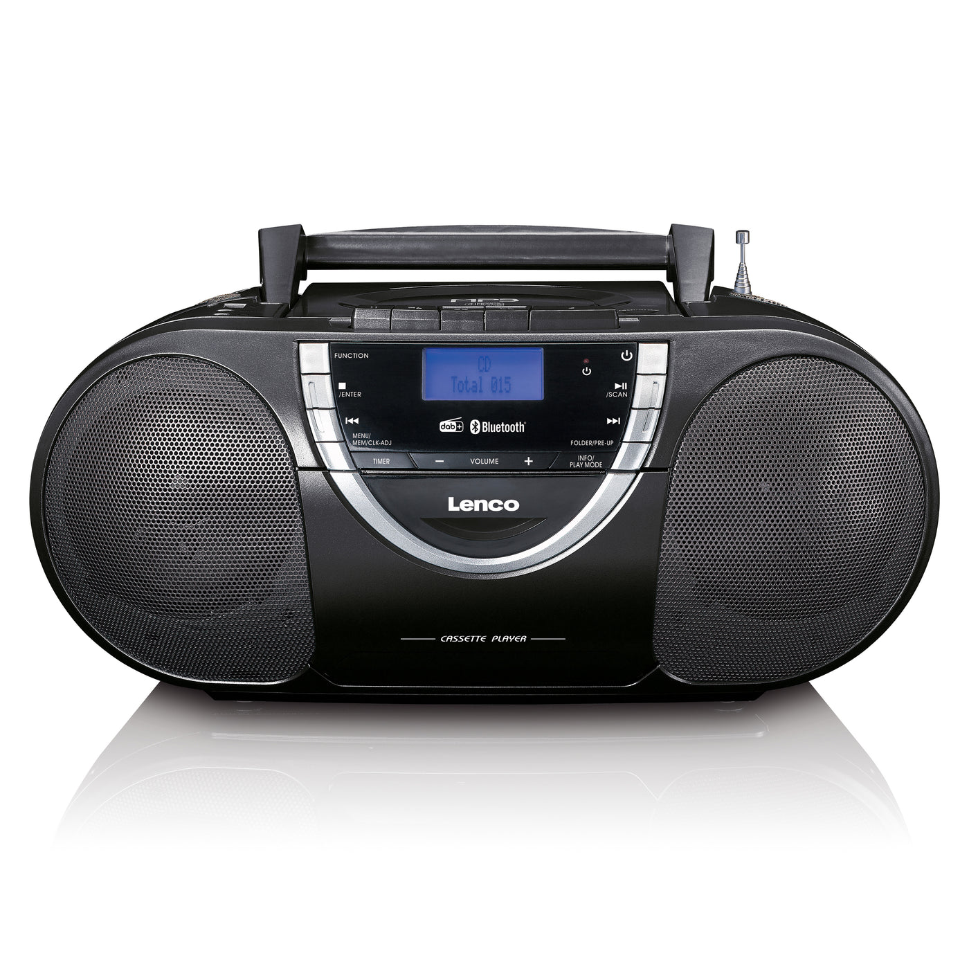 LENCO SCD-6900BK - Boombox z DAB+, radiem FM i odtwarzaczem CD/MP3 - Czarny