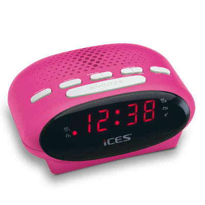 Ices ICR-210 Pink - Radiobudzik FM, różowy 
