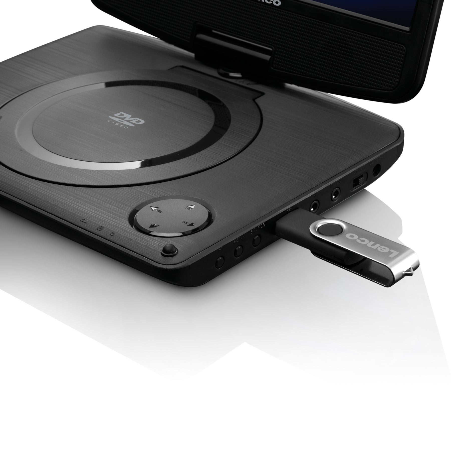 LENCO DVP-935 9-inch portable DVD player black with bracket – Lenco-Catalog
