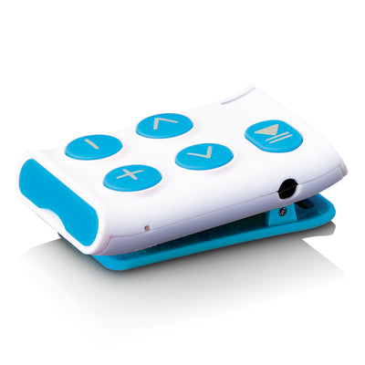 LENCO Xemio-154BU - Sportowy odtwarzacz MP3 z baterią sportowe słuchawki douszne Karta micro SD 4 GB - Niebieskie