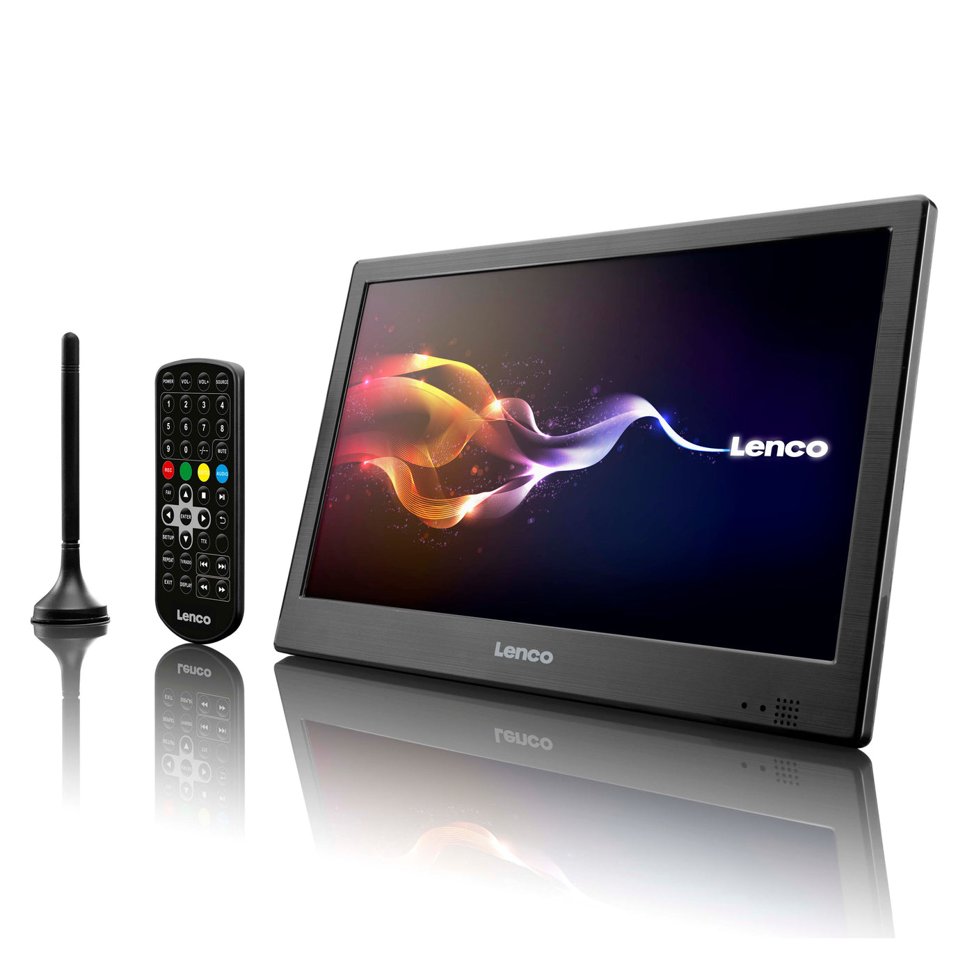 LENCO TFT-1028BK - Przenośny telewizor LCD 10" DBV-T2 i HDMI - Czarny