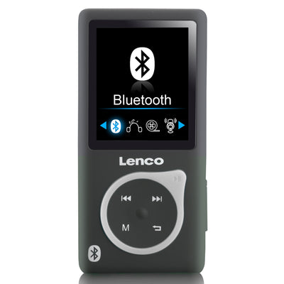 LENCO XEMIO-768 Grey - MP3/MP4 player with Bluetooth® incl. 8GB micro SD card - Grey