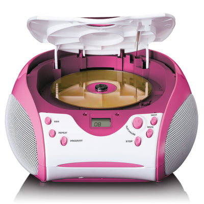 LENCO SCD-24PK kids - Portable stereo FM radio with CD player - Pink