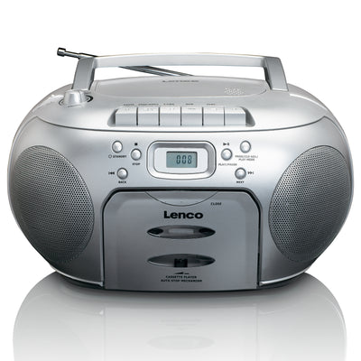 LENCO SCD-420SI - Portable FM Radio CD- Cassette player