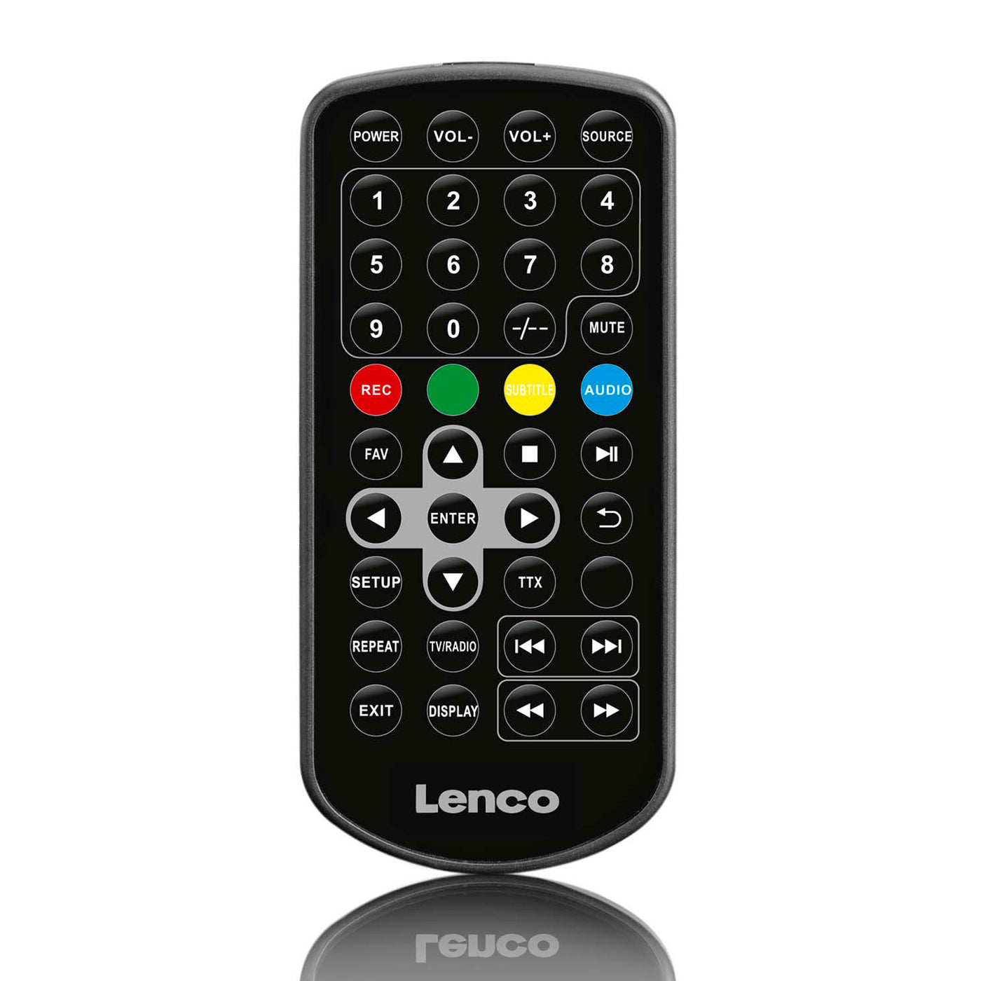 LENCO TFT-1028BK - Portable LCD TV 10" DBV-T2 and HDMI - Black