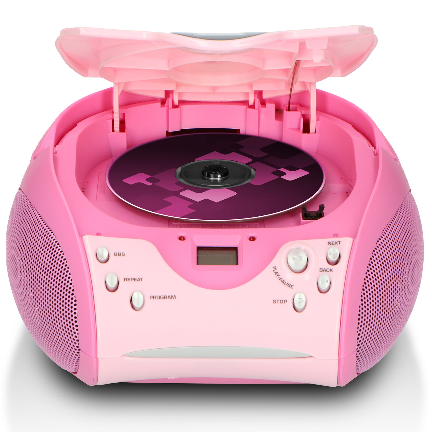 LENCO SCD-24 Pink - Portable stereo FM radio with CD player - Pink – Lenco -Catalog