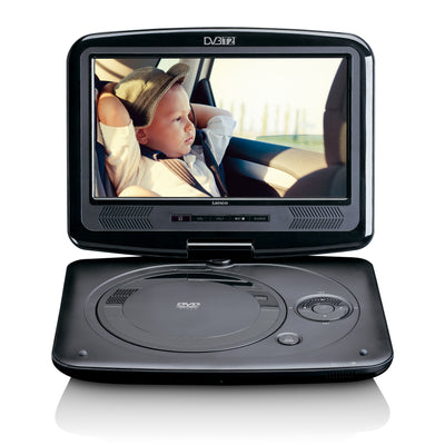 LENCO DVP-9463BK - Przenośny odtwarzacz DVD 9" z odbiorem HD DBV T2 - Czarny