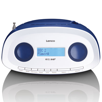 LENCO SCD-69BU - DAB+, FM boombox with CD, MP3, USB - Blue