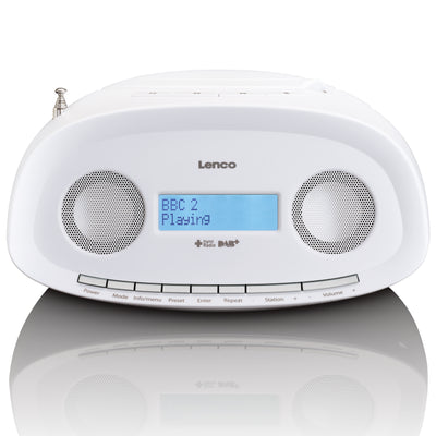 LENCO SCD-69WH - Boombox DAB+, FM z CD, MP3, USB - Biały