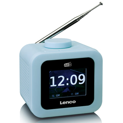 LENCO CR-620BU - DAB+/FM Clock Radio with colour display - Blue