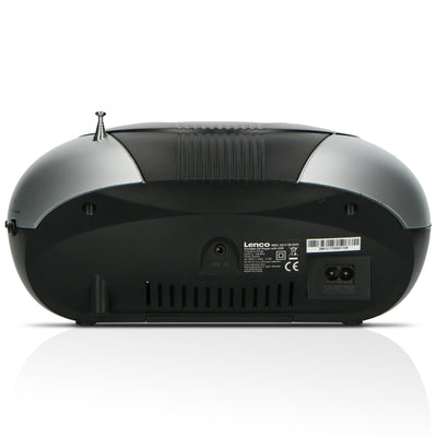 LENCO SCD-37 USB Srebrny - Przenośne radio FM i odtwarzacz USB - Srebrny