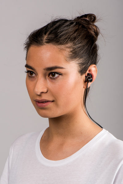 LENCO EPB-030BK - Sweatproof Bluetooth® earbuds - Black