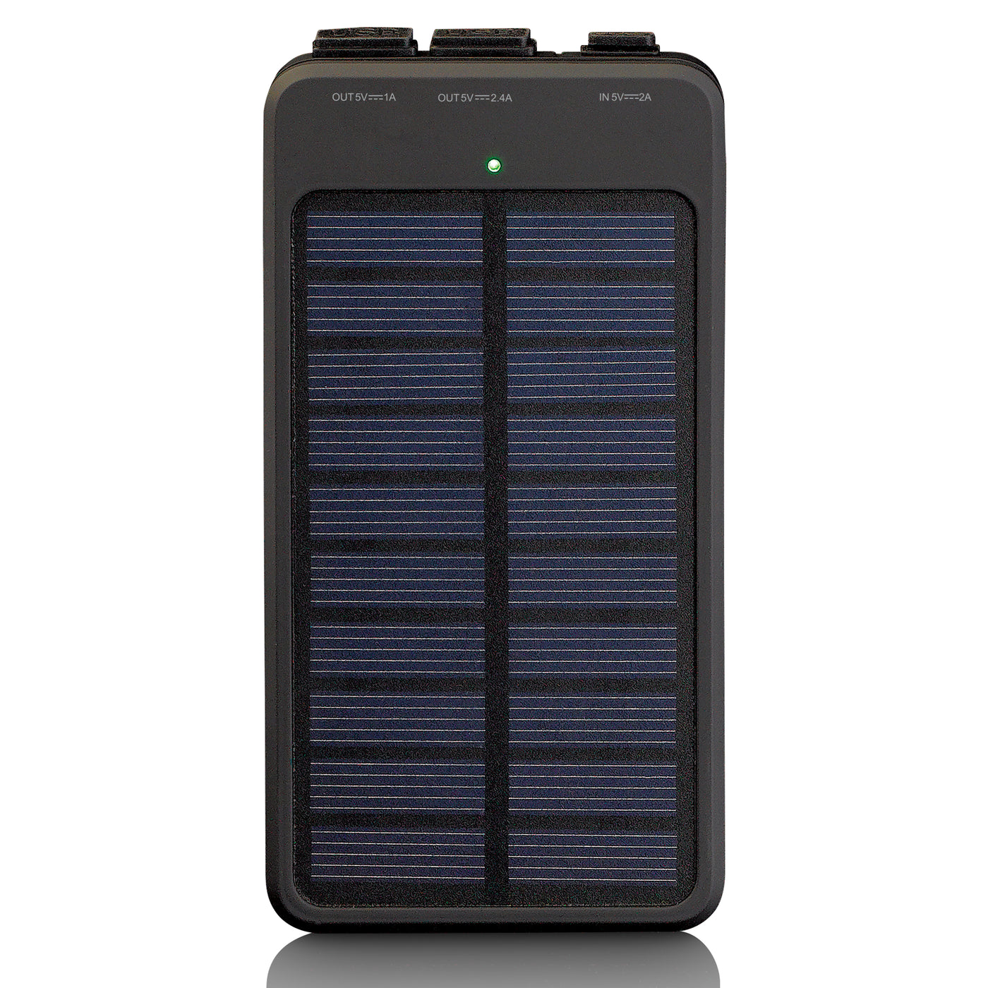 LENCO PBS-620 - Powerbank with 6000mAh IPX4 solar cells - Black