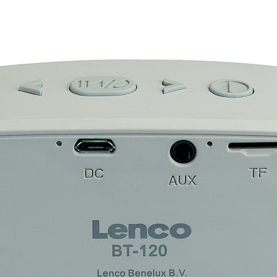 Lenco BT-120GY - Głośnik Bluetooth o mocy 3 W i paskiem do noszenia - Szary 