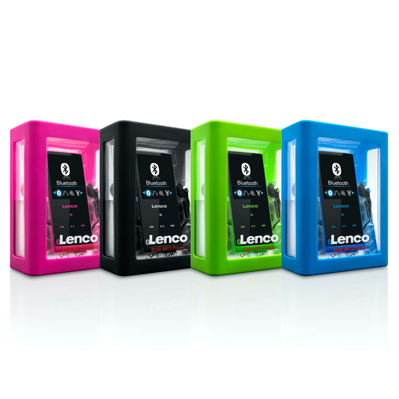Pink Bluetooth® - Lenco 8GB Xemio-760 memory - – with BT MP3/MP4 player Lenco-Catalog