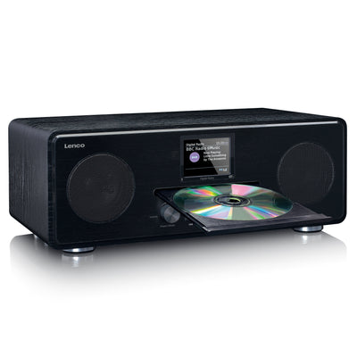 LENCO DAR-061BK - Radio DAB+/FM z odtwarzaczem CD i Bluetooth® - Czarne