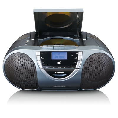 LENCO SCD-6800GY - Boombox z DAB+, radiem FM i odtwarzaczem CD/MP3