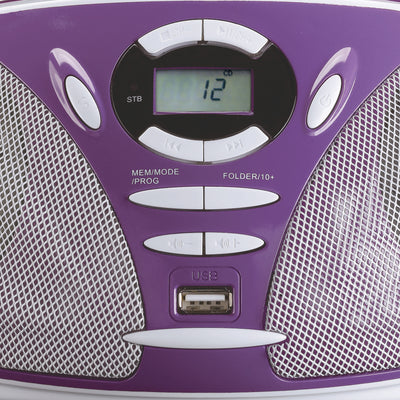 LENCO SCD-300PU - Radio przenośne - MP3 CD - USB - Fioletowy
