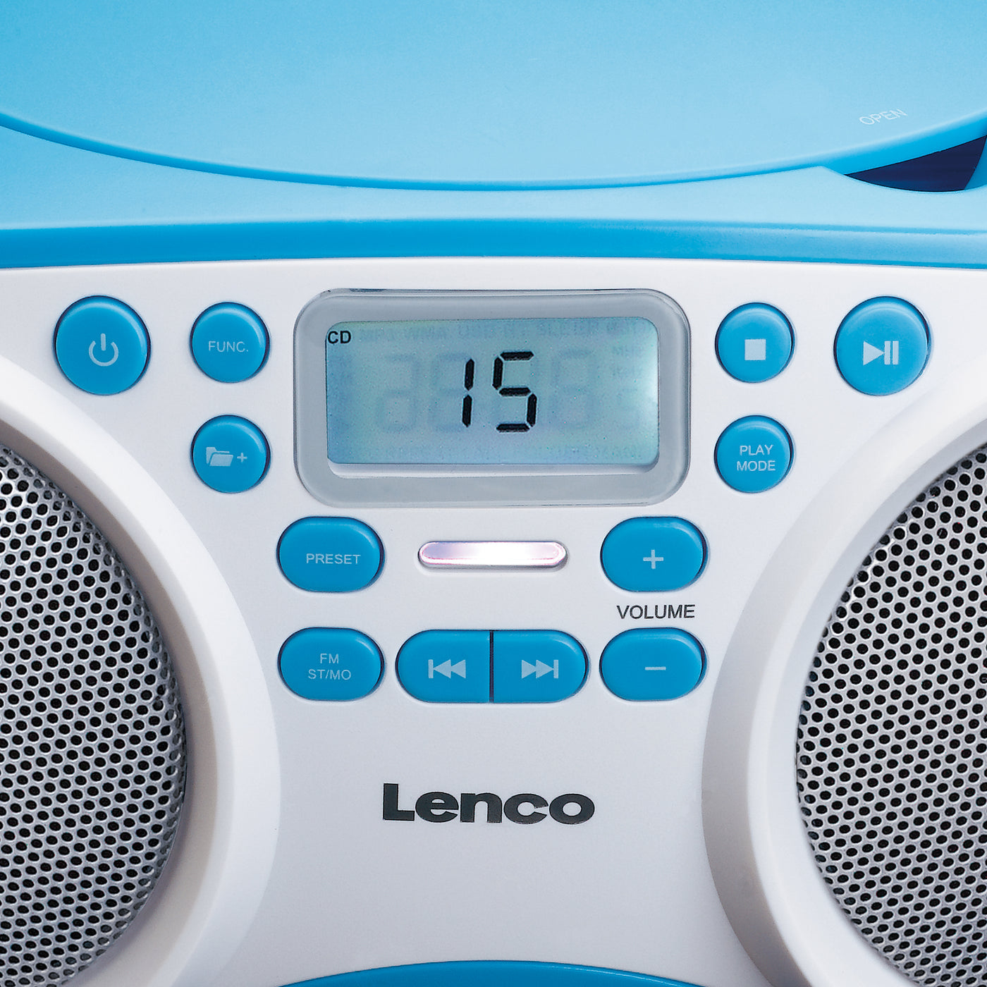LENCO SCD-200BU - CD Lenco - USB Radio with -Catalog function MP3 – and Player Blue