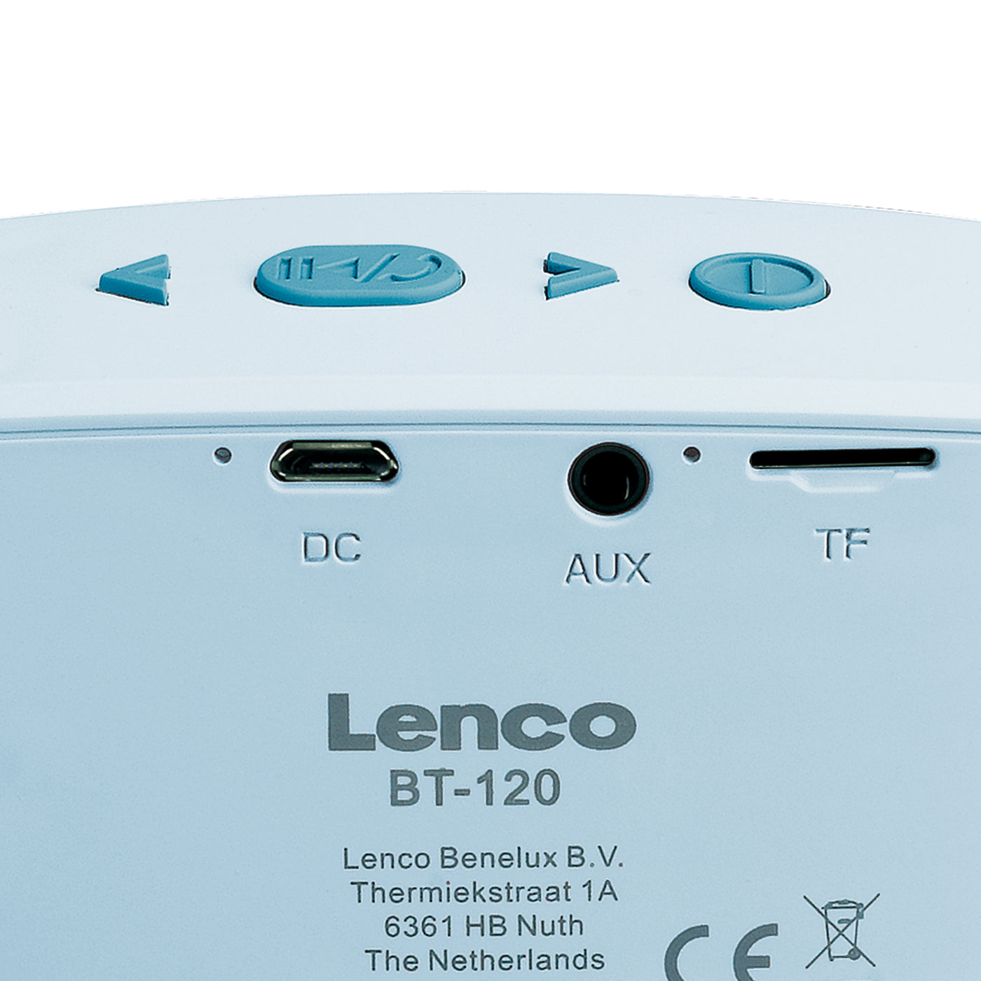 LENCO BT-120BU - Głośnik Bluetooth® o mocy wyjściowej 3 W i paskiem do noszenia - Niebieski
