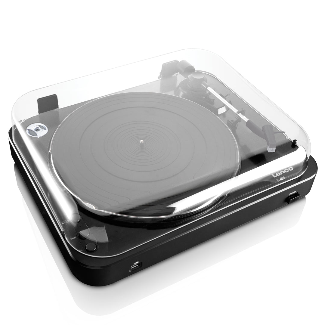 レボLT L LENCO L-85 Black - Turntable with USB direct encoding - Black