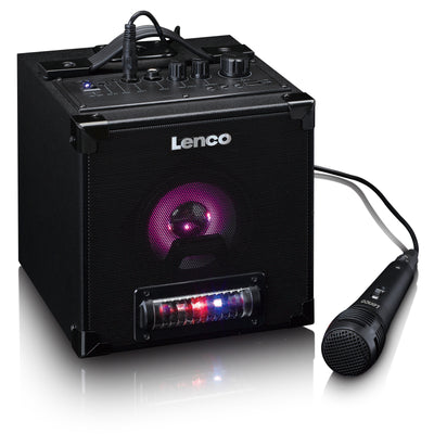 LENCO BTC-070BK - Głośnik Bluetooth® 5.0 z animacją świetlną LED