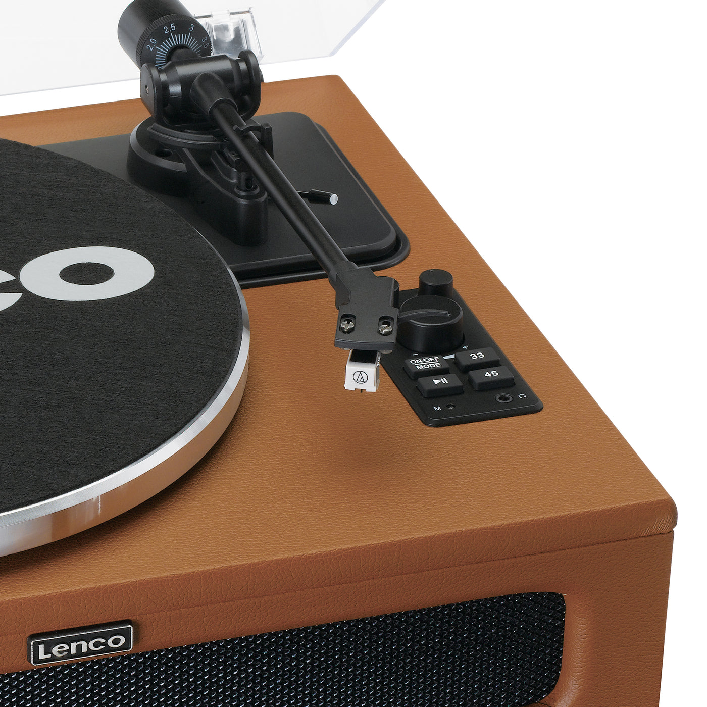 LENCO LS-430BN - Turntable with 4 built-in speakers - Brown