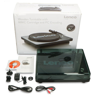 LENCO L-30BK Gramofon z kodowaniem USB/PC - Czarny
