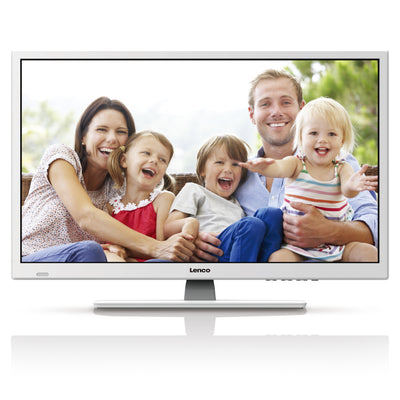 LENCO DVL-2862WH - HD LED TV with 28 inch and DVB/T/T2/S2/C with integrated DVD player - White