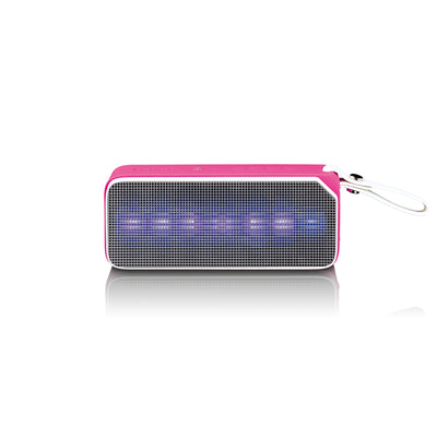 LENCO BT-191PK - Bluetooth® stereo speaker splashproof with party lights - Pink