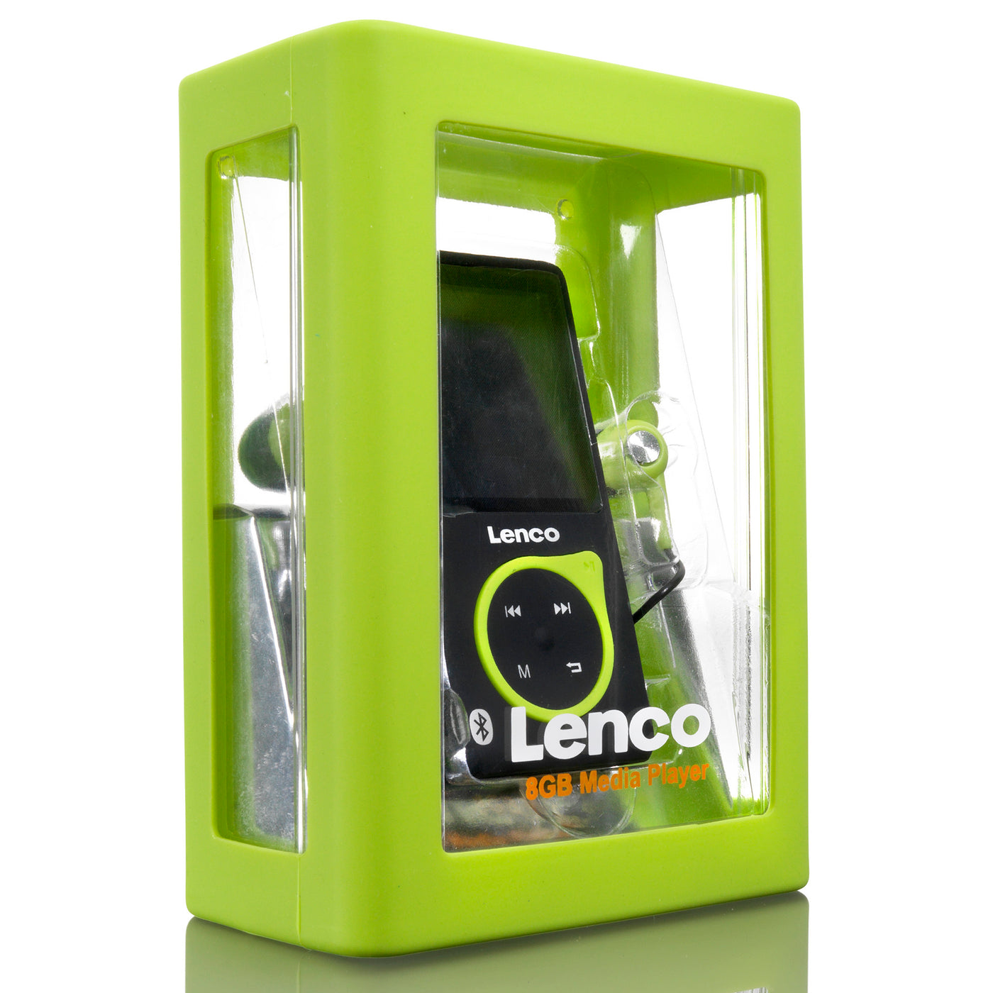 LENCO XEMIO-768 Lime - odtwarzacz MP3/MP4 z Bluetooth® w zestawie. Karta micro SD 8 GB - Limonkowa