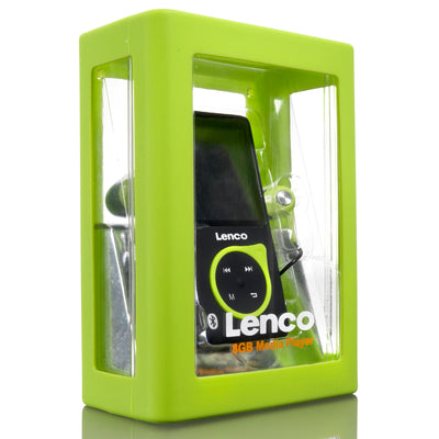 LENCO XEMIO-768 Lime - MP3/MP4 player with Bluetooth® incl. 8GB micro SD card - Lime