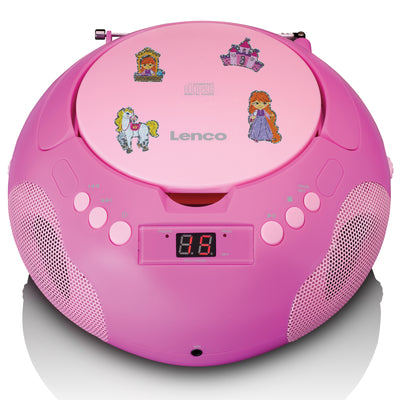LENCO SCD-620PK - Portable radio/ CD player w. MIC.