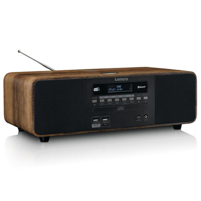 LENCO DAR-051WD - Radio stereo DAB+/FM, CD, 2 USB, Bluetooth®, QI i pilot