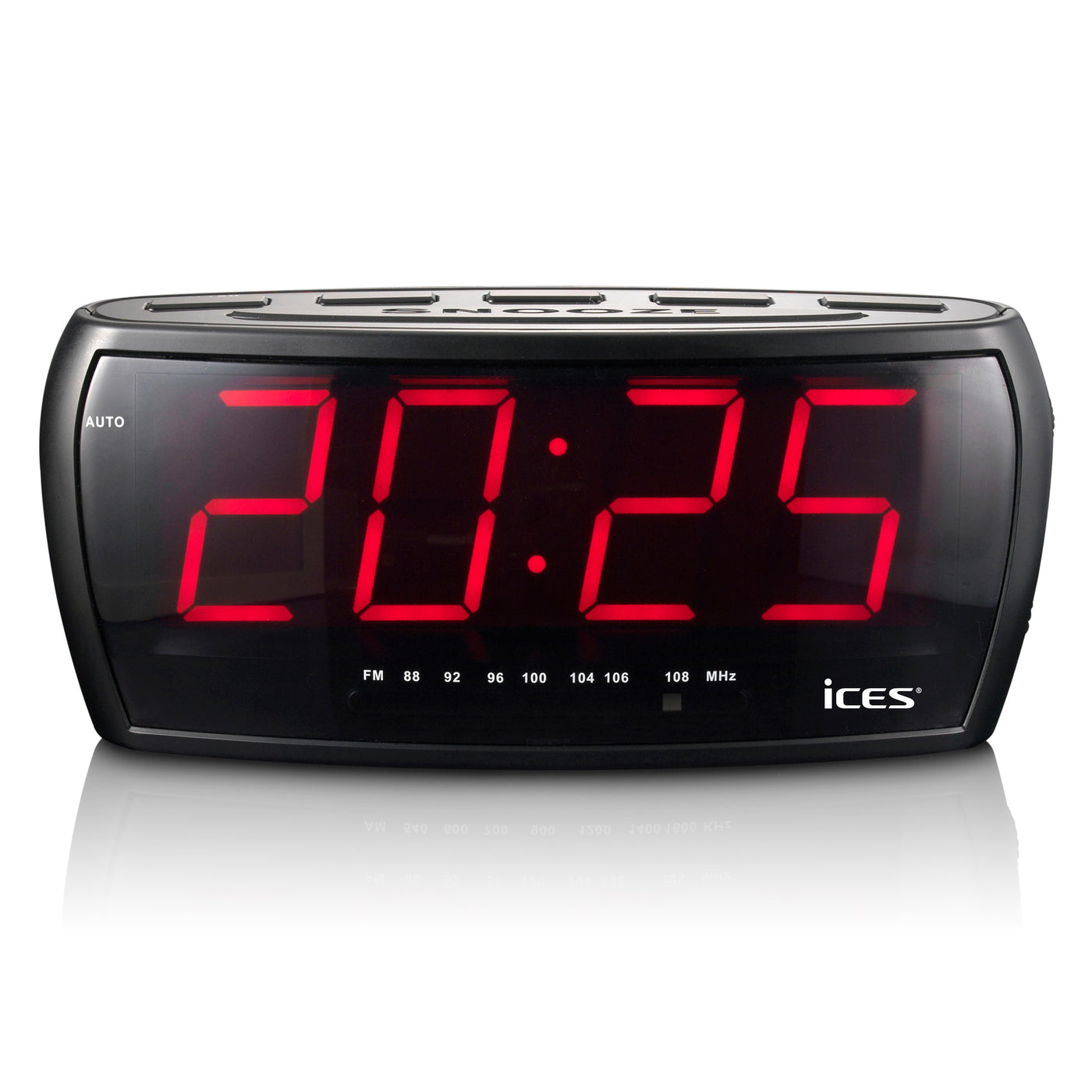 Ices ICR-230-1 - FM clock radio, display 1,8" - Black