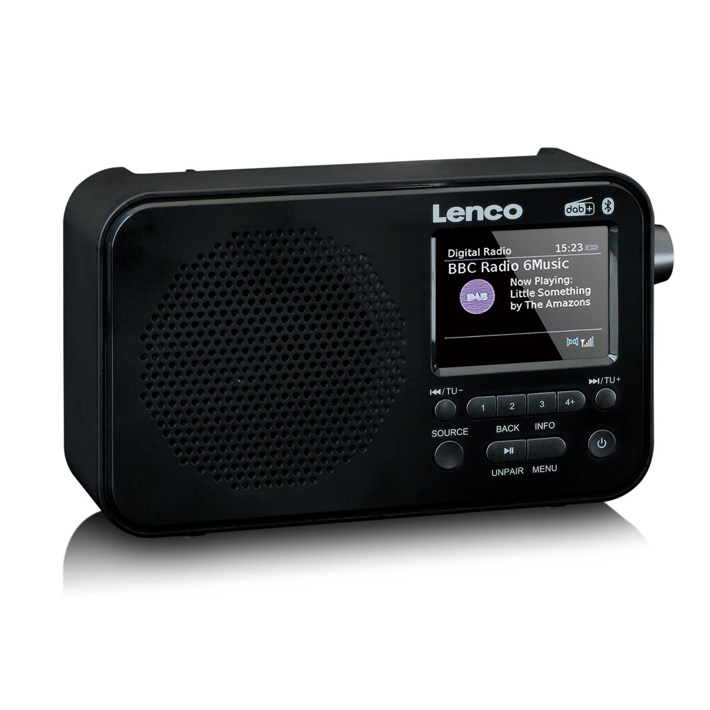 LENCO PDR-036BK with Radio / DAB FM - – Bluetooth® + - Black Lenco-Catalog
