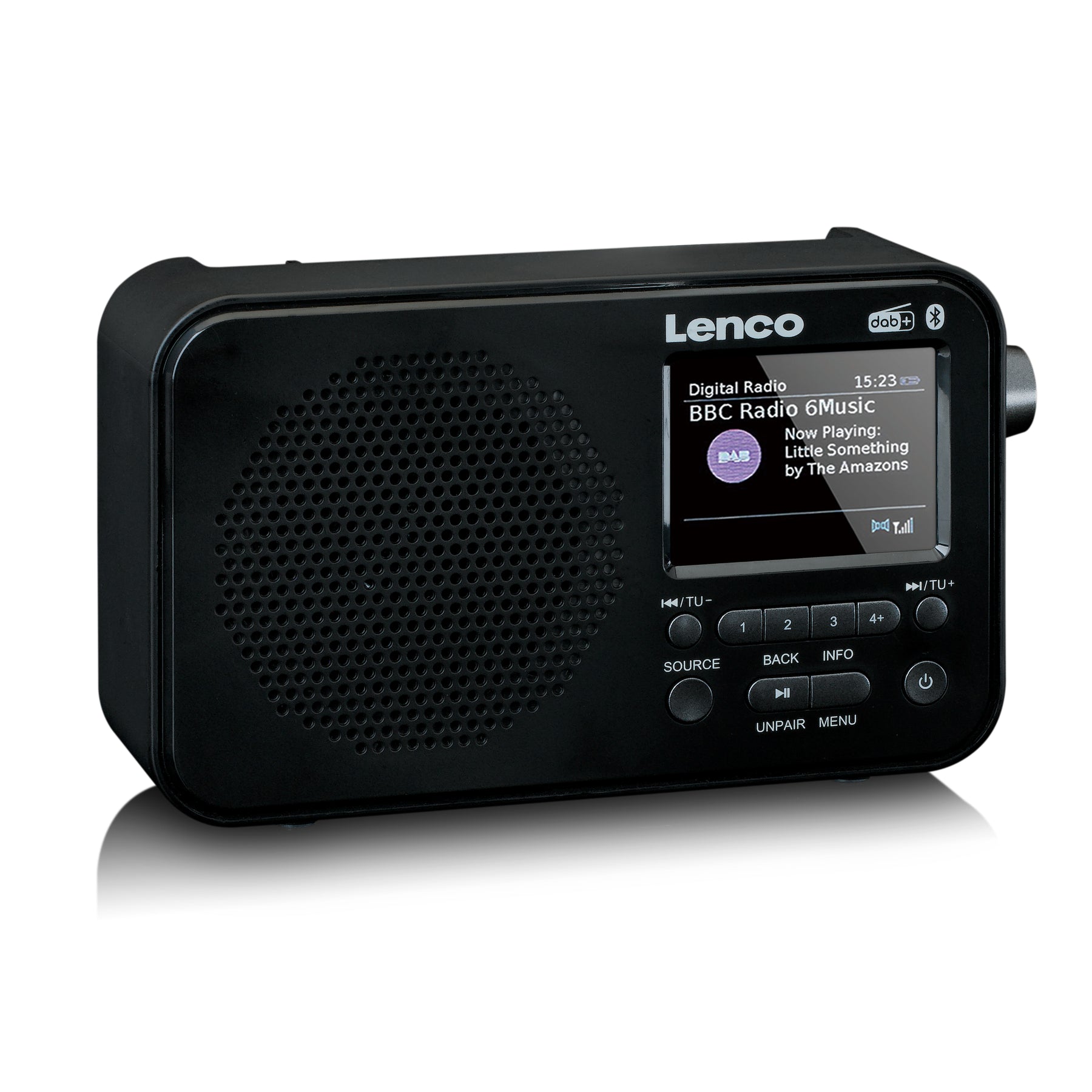 - DAB - – / Black LENCO PDR-036BK with + FM Radio Bluetooth® Lenco-Catalog
