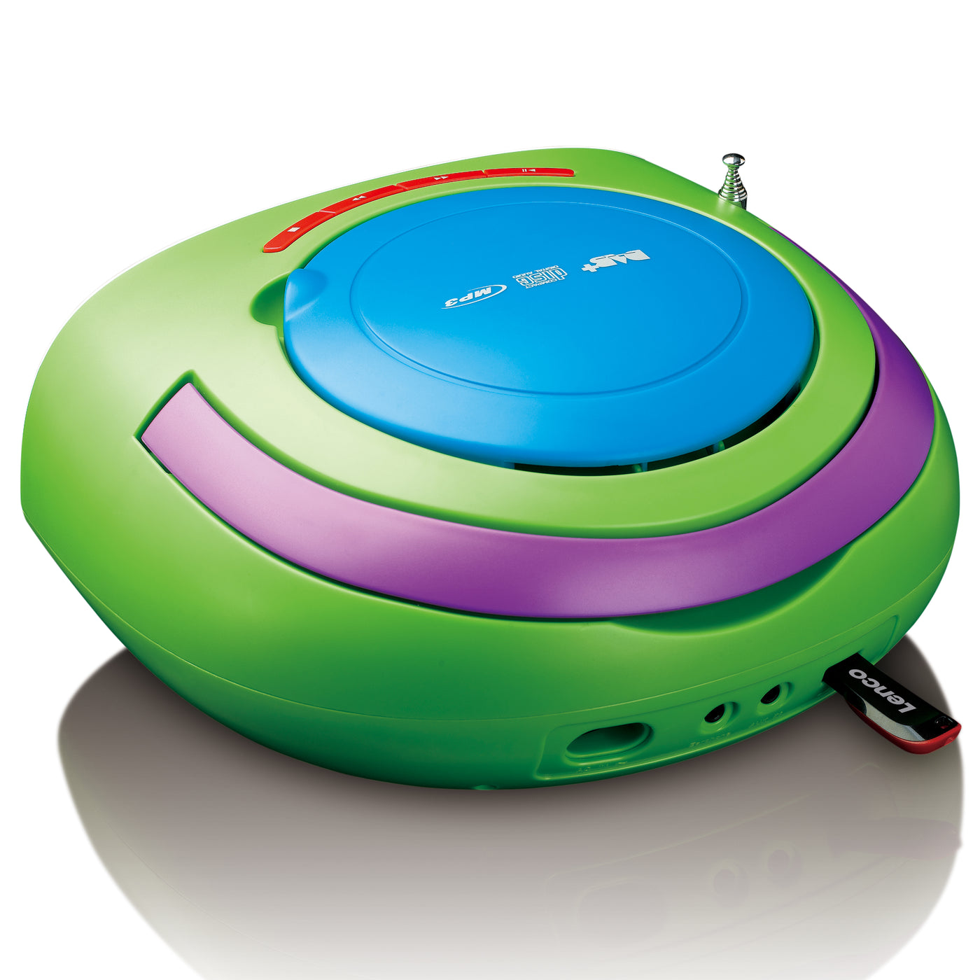 LENCO SCD-70 - Portable DAB+/FM Radio CD/MP3-player with USB player - Multi colour