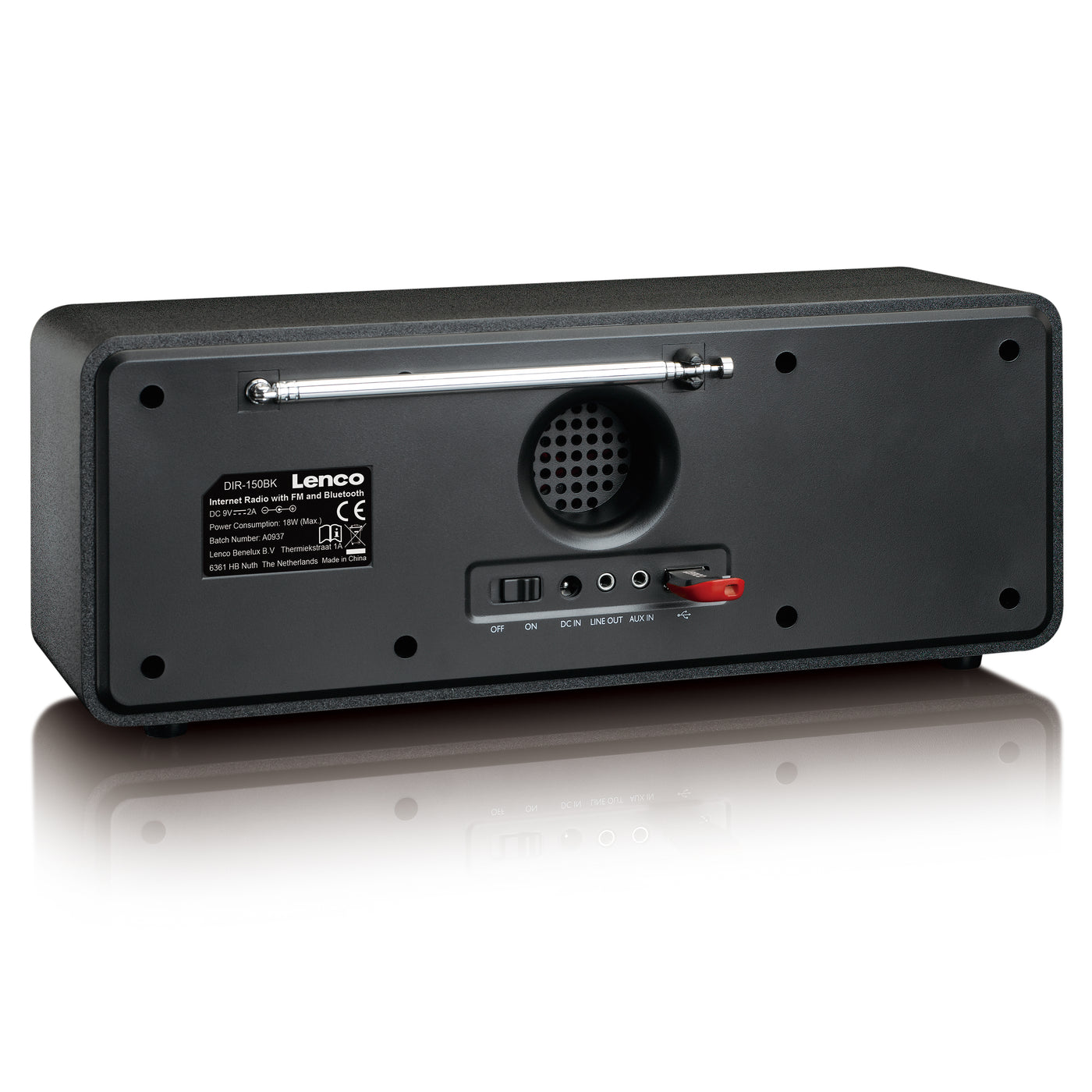 LENCO DIR-150BK Radio internetowe - WIFI - FM - Bluetooth® - USB