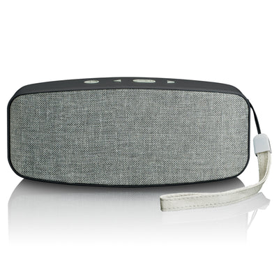 LENCO BT-130GY - Stereo Bluetooth® speaker with 6w output power and carry strap - Grey