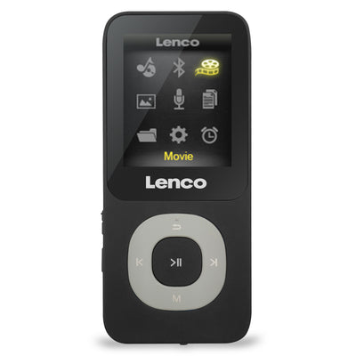 LENCO Xemio-769GY - Odtwarzacz MP3/MP4 z kartą micro SD 8GB Bluetooth® - Szary