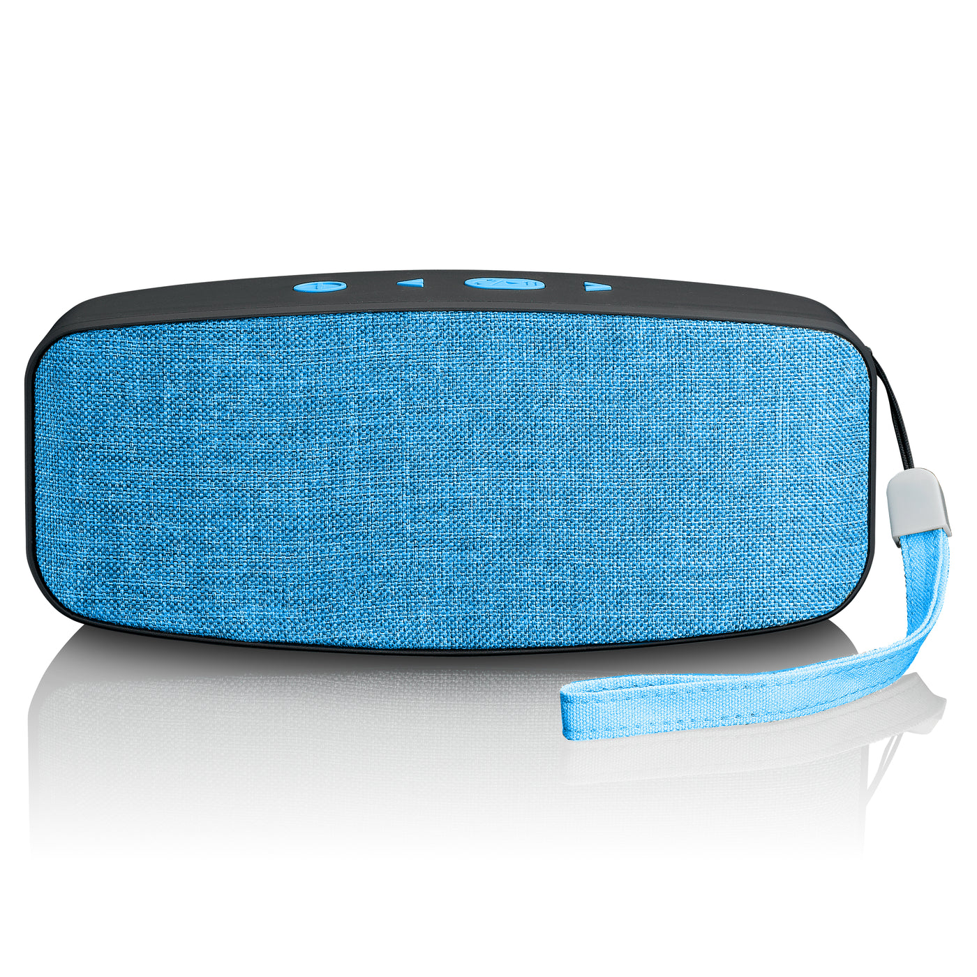 Lenco BT-130BU - Stereo Bluetooth speaker with 6w output power and carry strap - Blue