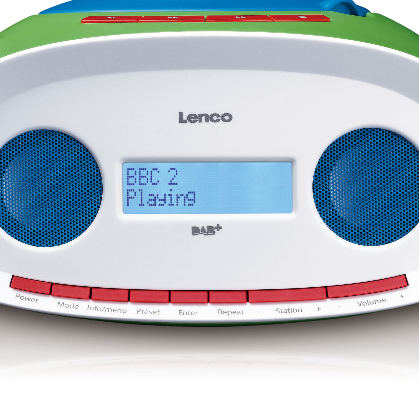LENCO SCD-70 - Przenośny odtwarzacz CD/MP3 z radiem DAB+/FM i odtwarzaczem USB - Wielokolorowy