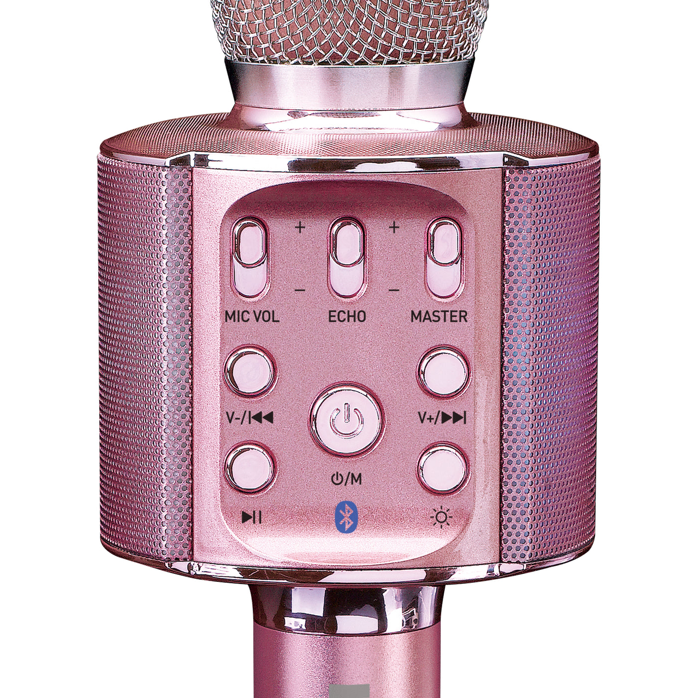 Klack Karaoke Retro Altavoz Subwoofer con Micrófono Bluetooth 10W Rosa