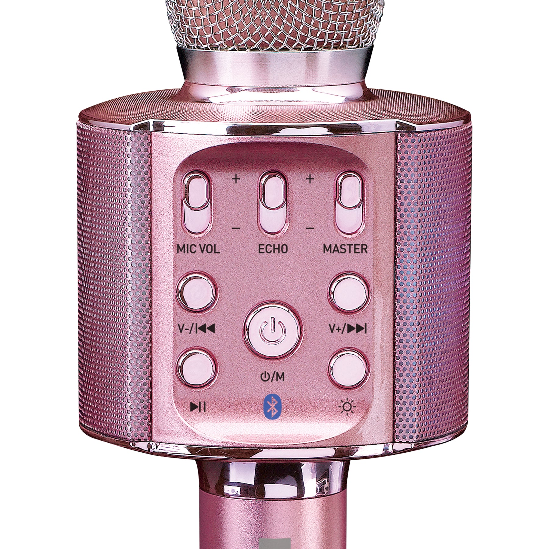 Parlante Karaoke Portátil Micrófono Altavoz Bluetooth Inalámbrico Rosa CC  GROUP