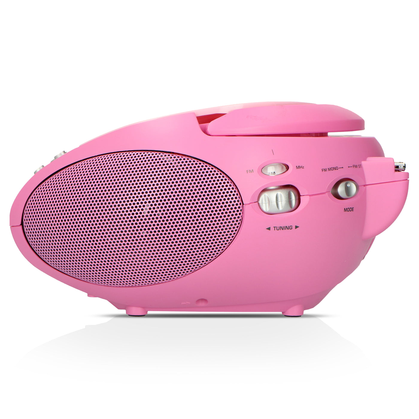 Portable – CD LENCO - - with stereo Pink FM Lenco SCD-24 radio -Catalog Pink player