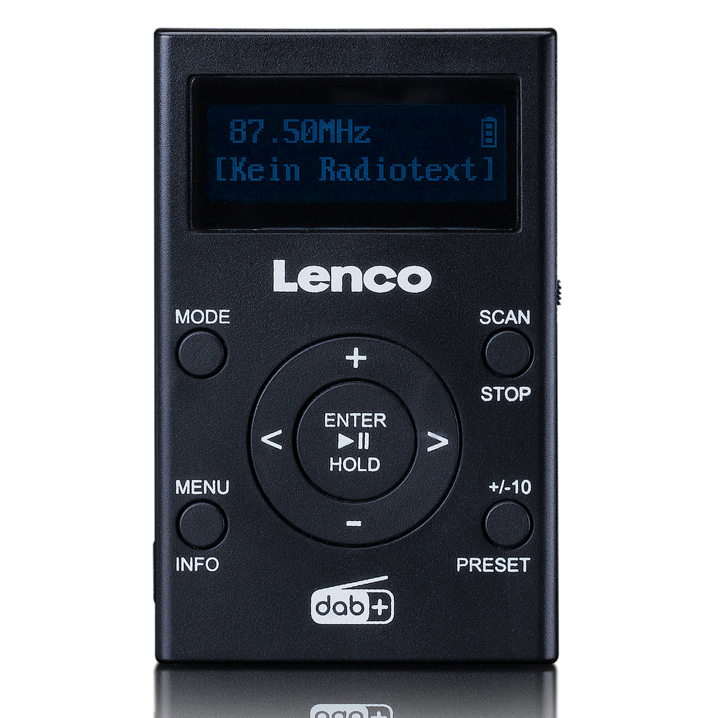LENCO PDR-011BK - Pocket DAB+/ FM radio and MP3 player